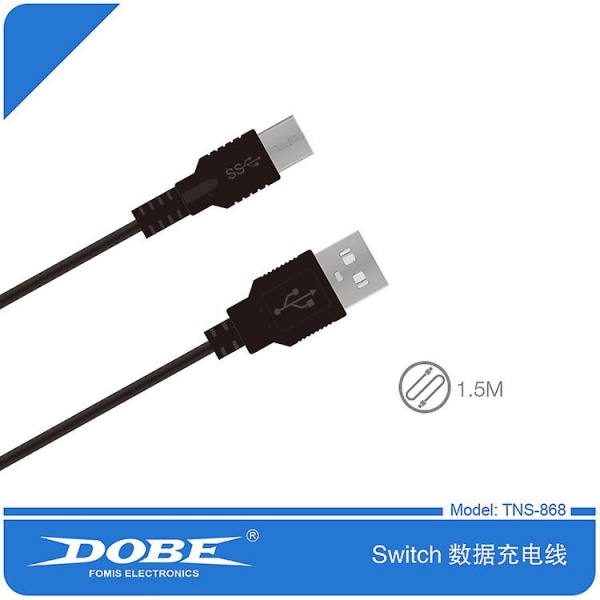 Kytkimen datalatauskaapeli USB latauskaapeli 1,5 m kytkimen latauskaapeli Tns-868