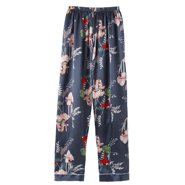 7 osaa naisten pyjamasetti, keinokuitu silkki pyjama, naisten pyjama, yöasusetti, kevät kesä kotivaatteet, yöasusetti, naisten mukava puuvilla lahja (XL)