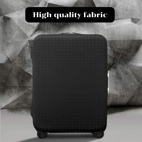 Vattentålig print Case för 19 till 21 tums bagagefodral Tvättbar resväska skydd, svart , S