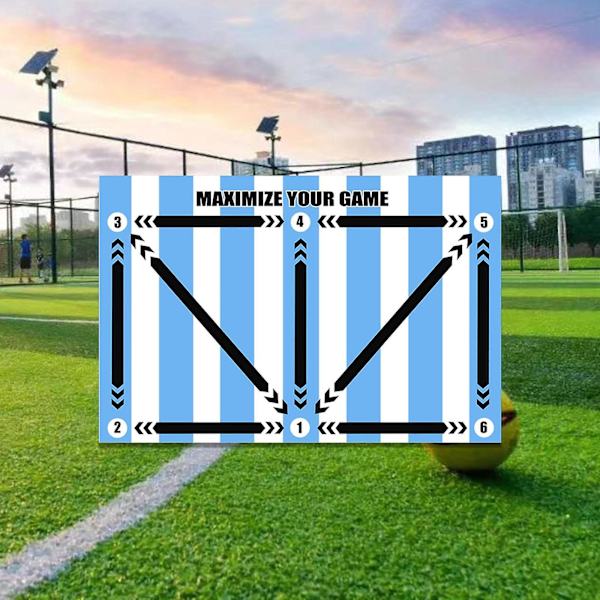 Fodbold Træningsmåtte, Fodbold Dørmatte 60x90cm, Fodbold Dørmatte Kerne, Træningsmåtte, Fodbold Træningsmåtte