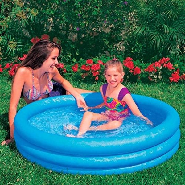 Intex 59416NP Crystal Blue Tre Ringar Uppblåsbar Paddling Pool 1.14m x 25cm