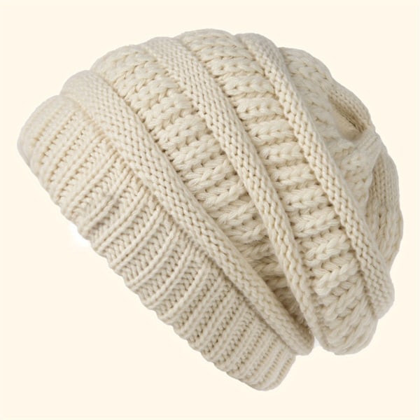 Slouchy Beanies, Oversized Strikket Varme Vinterluer for Kvinner, Tykke for Kaldt Vær