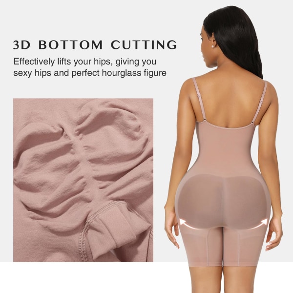 Mukava kokovartalon body naiselle, pakaratyyny, saumaton muotoileva alusasu naiselle, vatsan kiristys, reiden ohentaja, 2XL/3XL