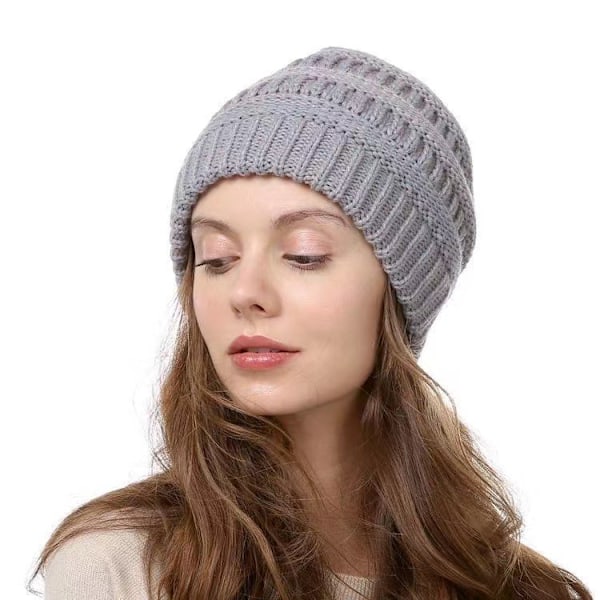 Slouchy Beanies, Oversized Strikket Varme Vinterluer for Kvinner, Tykke for Kaldt Vær