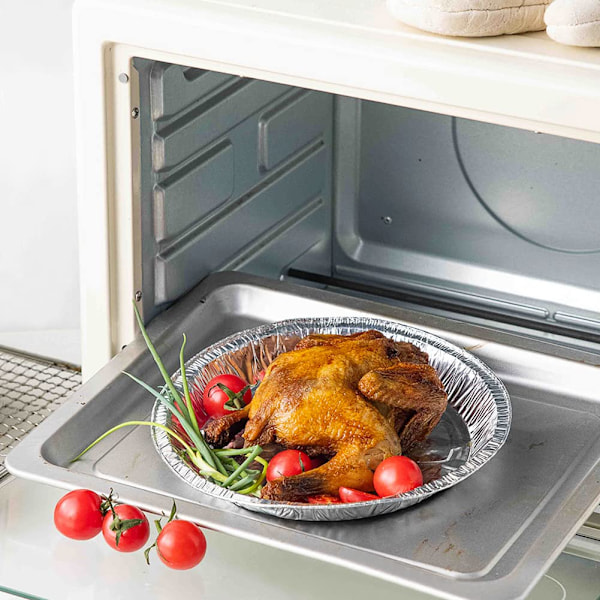 Aluminiumsfolieforme, 30 stk., Engangsfoliepladebeholder, Foliebakker til Bagning af Kager og Madlavning