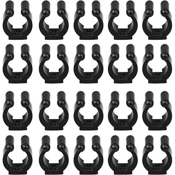 20-pack Fiskespöhållare Clips 0,62\", Väggmonterad Fiskespöhållare, Stick Clip Förvaringsklämmor Rack Organizer