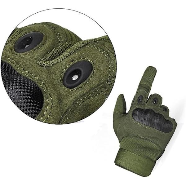 Herr Full Finger Utomhus Sport Arbets Handskar Jakt Motorcykel Cykel Klättring Längdskidåkning Julklapp L Green L