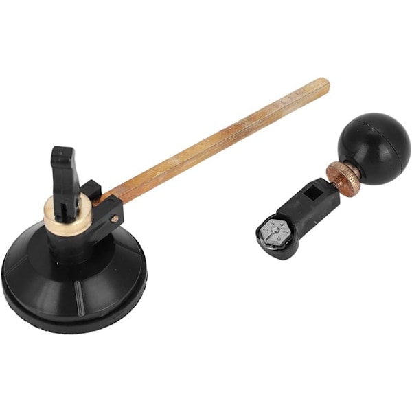 Cirkel Glasskærer, 6 Hjul Kompasser Cirkel Skæring Skærer med Sugekop Cirkel (30cm)