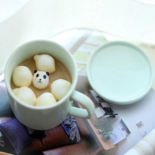 3D-kahvimuki Söpö Animal Inside Cup Joulun syntymäpäivälahja pojille tytöille lapsille - juhlatoimiston aamumukit teetä varten (3D Panda Cup)