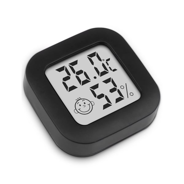 Digital Hygrometer Indendørs Termometer Rumstermometer og Luftfugtighedsmåler med Temperatur Luftfugtighedsovervågning til Drivhus, Have, Kælder