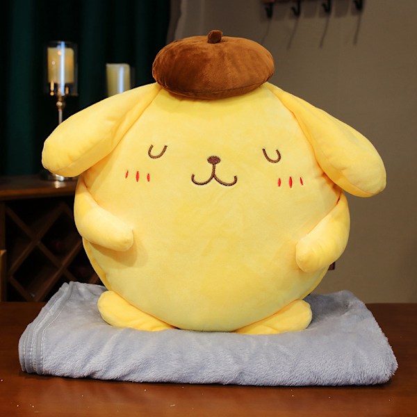 40cm Pompompurin Plyschdjur, Underbar Present Barn Super Mjuk Pom Pom Purin Plyschdocka, Rumdekor Plyschdjur