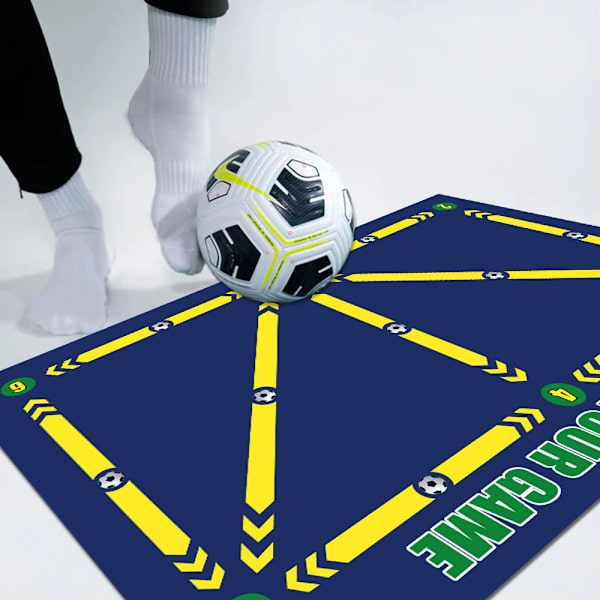 Fodbold Træningsmåtte, Fodbold Dørmatte 60x90cm, Fodbold Dørmatte Kerne, Træningsmåtte, Fodbold Træningsmåtte