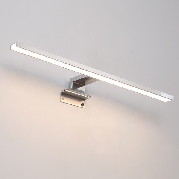 40cm LED-speil baderomslampe 7W 700 lumen 230 volt baderomsspeillampe full aluminium 3-i-1 baderomsspeillampe vanntett IP44