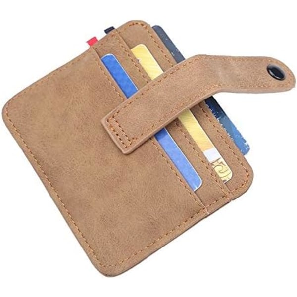 PU-nahkainen lompakko Miesten Magic -lompakot Designer pieni kukkaro Miesten Hasp Valley Retro -korttikotelon minitelineet (väri: sininen)
