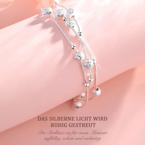 Tre Liv och Tre Världar Armband för Kvinnor, 925 Silver, Personliga Smyckesberlocker, Justerbara Armband