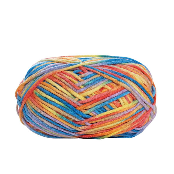 Stickgarn 6 x 50g Boll Dubbel Stickgarn Färgad Virkgarn Mjukt Garn Set för Stickning Hantverksprojekt, Kläder, Filtar, Halsduk, D D
