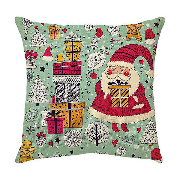 1 Pack Christmas Ornaments for Christmas Pillowcases Santa Claus Cushion Covers Home Decor