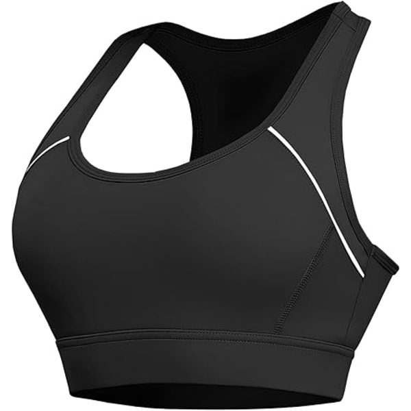 Sport-BH för kvinnor/BH för kvinnor Sport-BH för vardaglig bekväm sömn BH lämplig för sömn, fitness och sport (svart, storlek: M) black