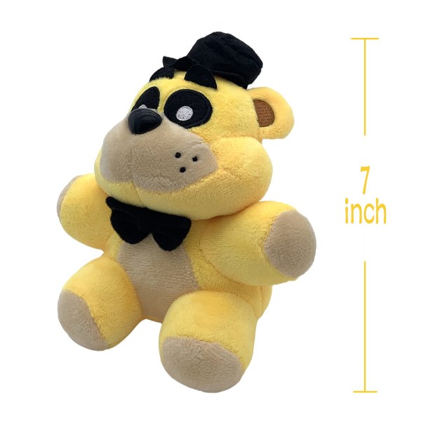 Golden Freddy Pehmo 7 tuumaa, 5 yötä Freddy's Pehmoissa, lahjat faneille