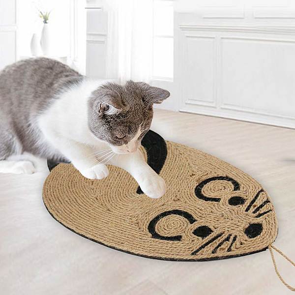 Katt- og Hundeleker, Katt Sisal Pute Sliping Klo Matte Katt Klø Matte Mus Formet Matte Katt Leketøy Kjæledyrforsyninger