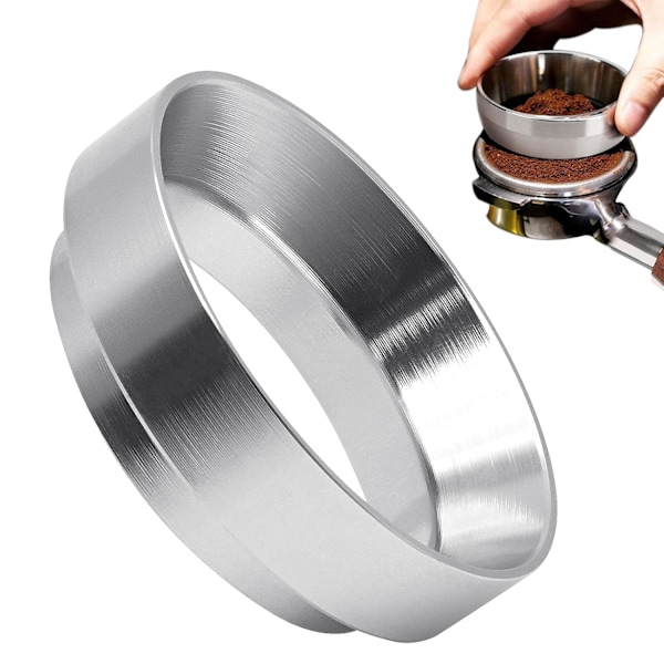 58mm Espresso Doseringstrakt, Aluminium Kaffe Doseringsring med Magnetisk Erstatning for Espressomaskin Portafilter 58mm Espresso Doseringstrakt