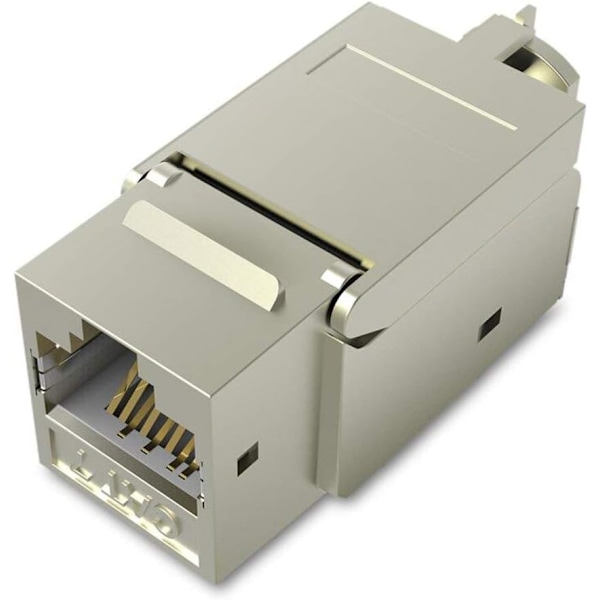 RJ45-moduuliliitin, Cat7 Cat6 Cat5 RJ45 8P8C -verkkoliitin, RJ45-liitinlinjakytkin, Ethernet-kaapelin jatkoadapteri (5 kpl)