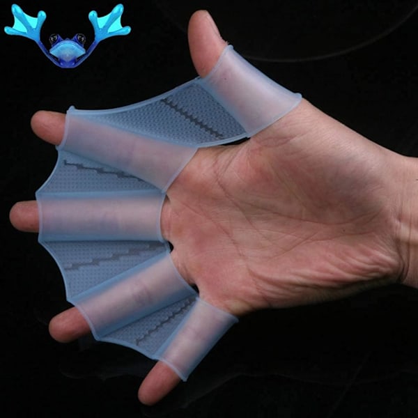 Svømme Hånd Paddle Svømmehandsker Svømmefødder Webbed Surf Svømmepaddle Aqua Handsker Svømmefødder Til Børn Snorkling Dame Herre Svømmetræner Størrelse L
