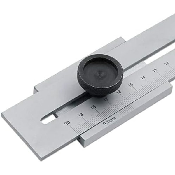Linjal i rustfritt stål, 0-200mm Linjal i rustfritt stål Metalllinjal Rissemerkingsmåler Kutteskrape For Tremålinger