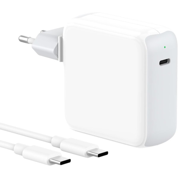 70W USB C-lader Kompatibel med MacBook Air MacBook Pro 13-16 tommer 2024-2020, M1-M3 Mac Laptop, iPad, Med 2M/6.6FT Mac USB C-ladekabel