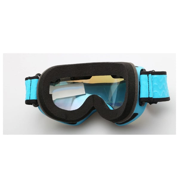 2-pak skibriller til mænd, kvinder, ungdom, skibriller over briller, vandtæt, vindtæt, anti-dug (farve: blå)