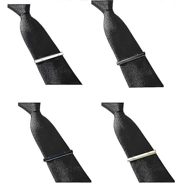 8 st Tie Clip Bar, För Män Tie Business Bröllop Bar Clips, Set Med Presentask