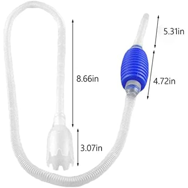 Akvariegrusrenser, Akvariegrusrenser Akvariesifon Rensesæt Håndsifonpumpe til Vandskift og Filter Sandrensning
