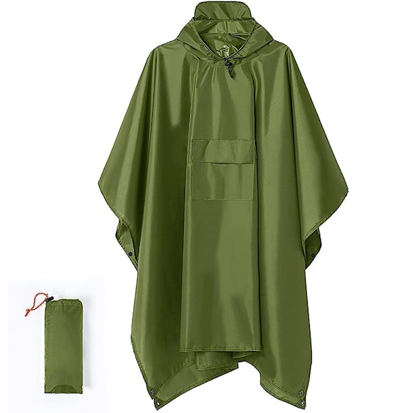 Waterproof Poncho Adult, Reusable Rain Poncho Adult Waterproof  ，Lightweight Waterproof Raincoat for Outdoor Hiking Camping Cycling Traveling