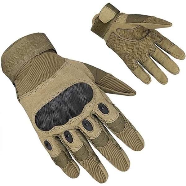 Herr Full Finger Utomhus Sport Arbets Handskar Jakt Motorcykel Cykel Klättring Längdskidåkning Julklapp M Brown M