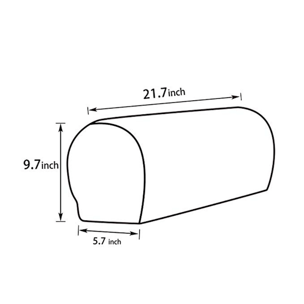 Beskyttelsestrekk for armlener til lenestoler, sofaer, sklisikker lenestol, 2 stk./sett fleece armlenetrekk elastisk stol sofatrekk armbeskytter, stretch passform