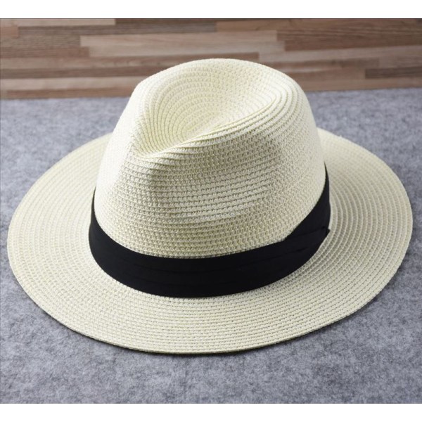 Naisten leveälierinen olki Panama Roll up -hattu vyösolki Fedora Beach aurinkohattu UPF50+
