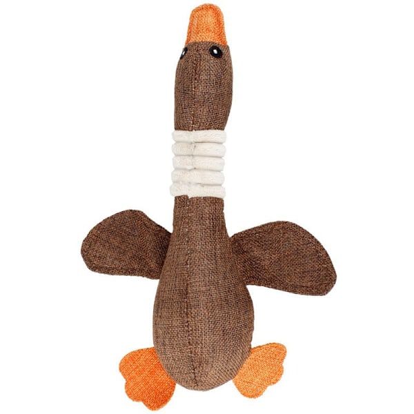 Pets Toys Tough Durable Small Puppy Large Big Duck Chew Toy, For Aggressive Chewers Calming Teeth Cleaning, Brown