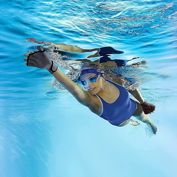 Aqua Handskar Vuxen Öppen Finger Nät Simhandskar, Dykhandskar Simutrustning Herr Dam Fitness Surfing Sport Handfenor Dykhandskar Nätutrustning
