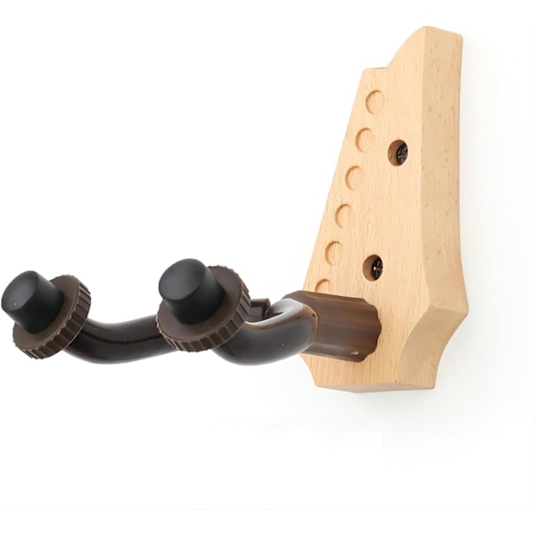 1-pack Gitarrhängare i Trä för Väggmontering, Gitarrställ för 1 Gitarr, Gitarrvägghängare för Basgitarr Ukulele och Elgitarr Ukulele