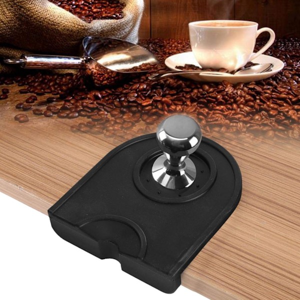 Kaffe Tamper Pad, Silikone Espresso Tamping Måtte Skridsikker Kaffe Tamping Pad til Semi-automatisk Kaffemaskine og Betjeningskaffemaskine