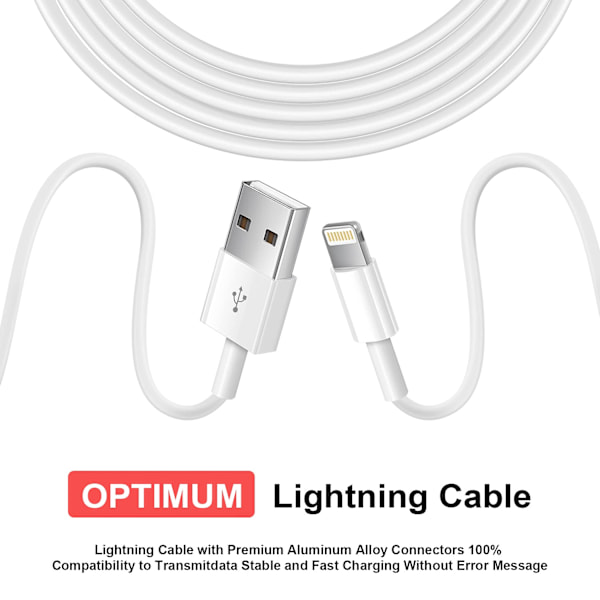 iPhone-laturijohto Lightning-kaapeli 1m 2 kpl iPhone-kaapeli iPhone 13 13 Pro 12 Pro 11 SE Max XS XR X, iPad Mini Air, iPod, AirPod