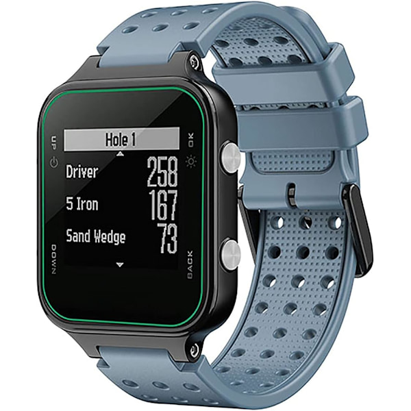 Rock Blå Rem för Garmin Approach S20/ S5/ S6, Mjukt Silikonband, Kompatibel med Garmin Forerunner 220/230/ 235/620/ 630/ 735XT/ 235lite Rock blue