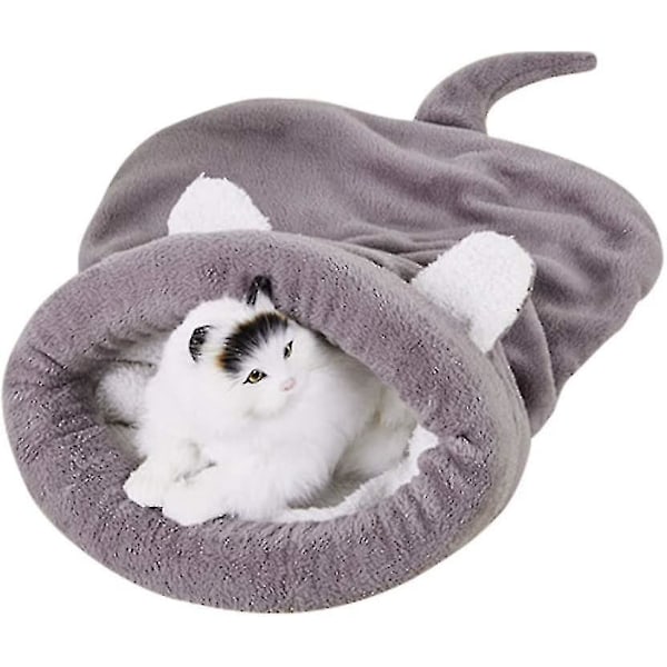 Kattsovkudde, Fleece Mjuk Självvärmande Tvättad Kattsäng, Myspåse Filt Matta Kattpåse