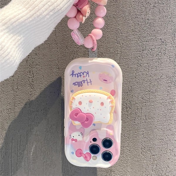 Kompatibelt Sött Kattfodral för iPhone, Rosa Kawaii med Ställ och Hänge, Tecknat Mjukt TPU-skal iPhone 11 Pro Max iPhone11 Pro Max