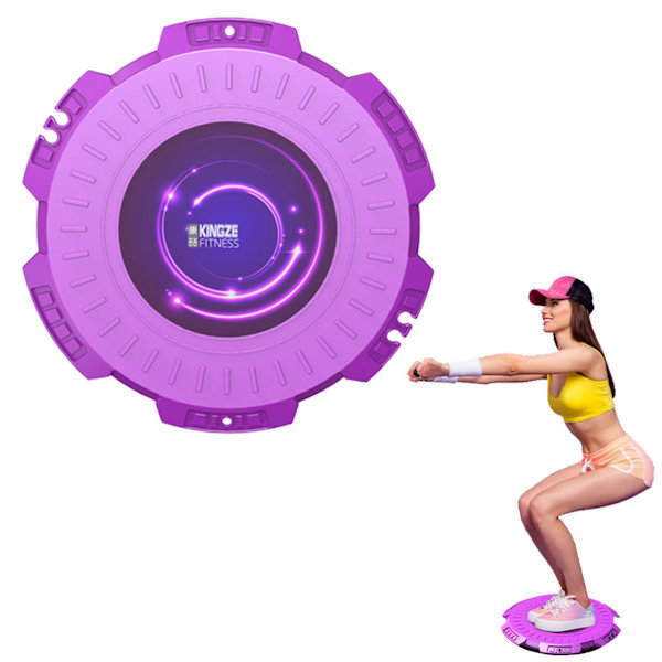 Twister-harjoittelu vyötärölle, vyötärön kiertämislevy, vyötärön kiertämislauta, violetti Purple
