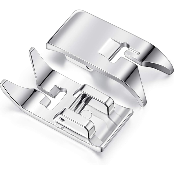 2 Stykker Fod Lige Stingfod, Universal Universal Zig Zag Fod til De Fleste Symaskiner Husholdnings Symaskiner med Lavt Skaft (2 Stykker)