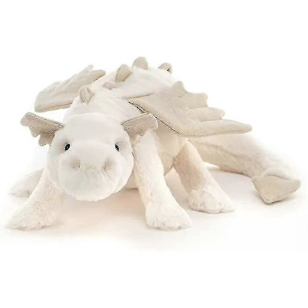 Snödrak Plyschdjur med Vingar, 30cm Söta Mjuka Drakar Pterosaur Plyschleksaker Dinosaurie Plushies Kudde Docka Jul Födelsedagspresenter För Barn Pojkar