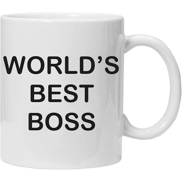 Världens Bästa Chef Kaffemugg Original/Födelsedagspresent/Påsk/Keramik 350 ML/Originell Presentidé
