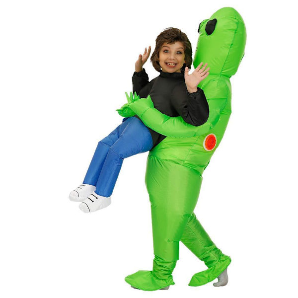 Halloween Alien Uppblåsbar Dräkt Kostym Vuxen, Uppblåsbar Kostym Vuxen, Uppblåsbara Halloween Kostymer för Män Vuxen 150-190cm
