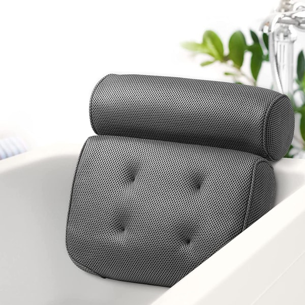 Kylpytyyny, kylpytyynyt päähän ja kaulalle, vedenpitävä kylpytyyny, 4D Air Mesh -teknologian kylpytyynyt, ergonominen kylpytyyny Home Spa -niskatuki
